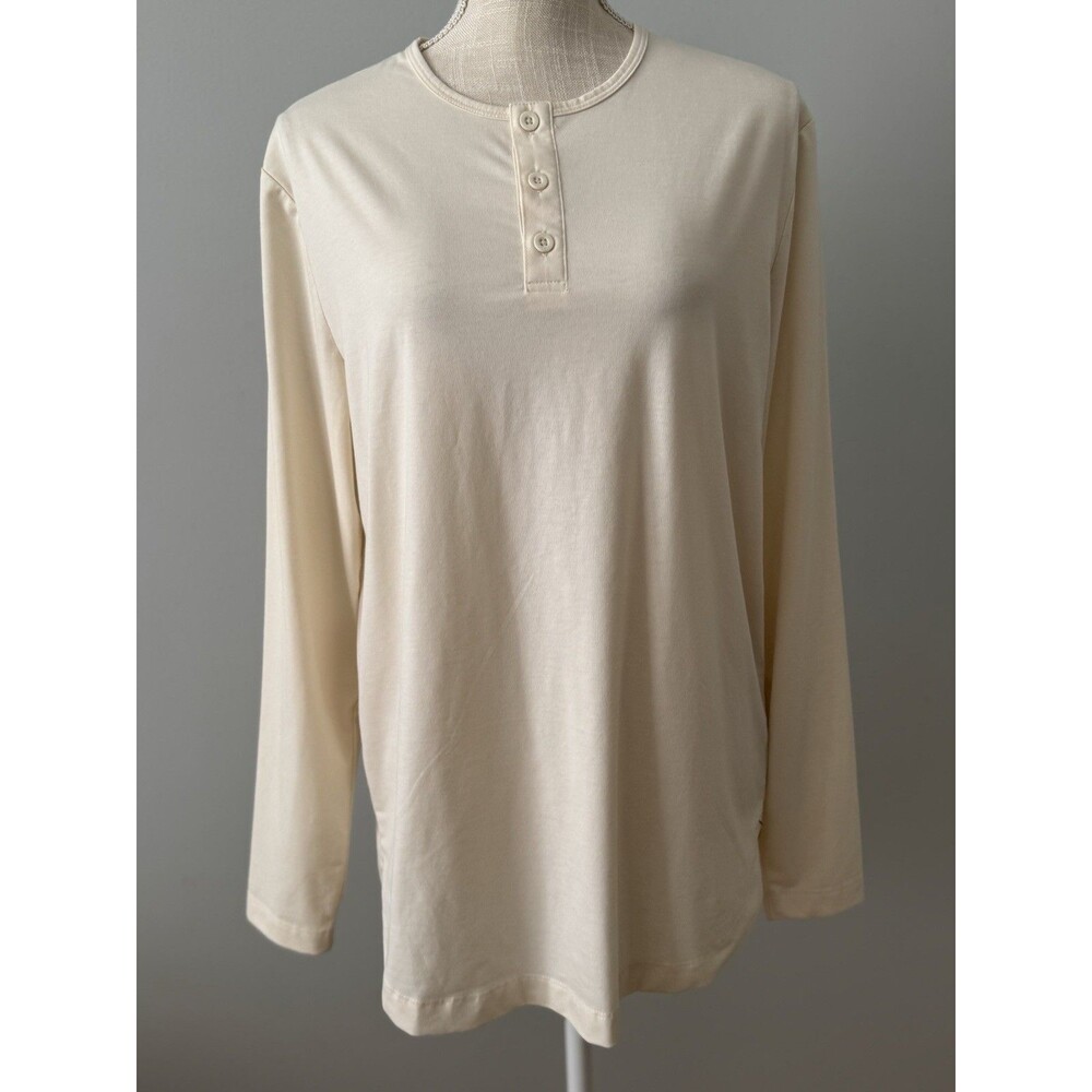 Cuts Clothing‎ L​/​S Henley Curve-Hem | Coast Signature-fit PYCA Pro Size M